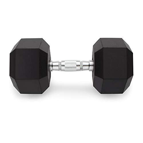 Detroit Weight Co Rubber Coated Hex Dumbbells 115lb Black