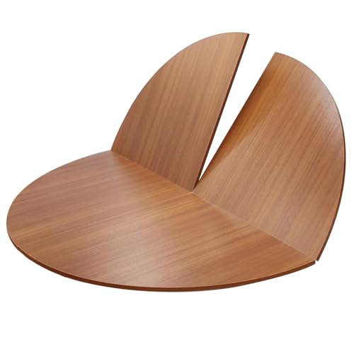 Blazea Wooden Round Table Top Only, Foldable Dining Table Top Fold-in-Quarter, Heavy Duty Large Banquet Party Tables No Legs, Easy Storage(170 cm (67 inch))