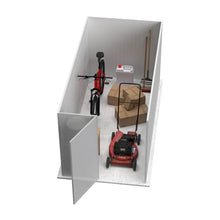 Absco Durango 5' x 10' Metal Bike Shed, Woodland Gray