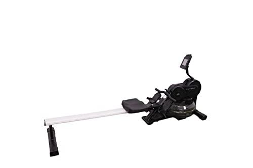 WaveFit Swell Series Water Rower R100 Indoor Rowing Machine with Bluetooth Connectivity, 300 lb Weight Capacity