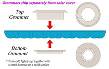 Sun2Solar Blue Rectangle Solar Cover 30x50 ft 1200 Series with Grommets Bundle