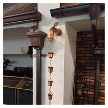 Rain Chains Rain Chains for Downspouts Decorative Iron Gutter Chain 8.5ft Copper Rain Chain for Outside Functional and Decorative Replacement for Gutter Downspouts (Color : X 2.6M) (I 2.6M)