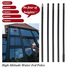 DHXIAMZ Telescopic Solar Panel Cleaning Brush Kit312M Adjustable Pole 35/55cm Water Hose Fed Brush for Outdoor Windows Roofs Pools & RVsEfficient Glass Cleaner Tool