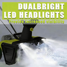 ZHLINGQ Electric Snow Blower Cordless, 3500 W Snow Blower Electric Pro, Cordless Snow Blower 40V, 50cm/20in Working Width, 7.6m/25ft Maximum Throw, Dual LED Headlights for Driveway 2Batteries