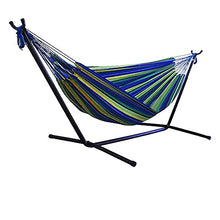 YRHH Portable Outdoor Canvas Hammock Stand, Camping Swing Hanging Bed, Outdoor Garden Furniture Hammock-A||with Support
