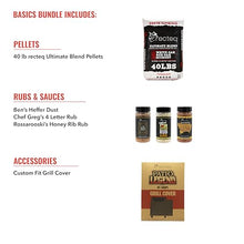 recteq Patio Legend 600 Pellet Smoker, Pellet Grill with Wifi & App Connectivity, Outdoor Smokers Grills, Wood Pellet Grills, Temp Range 180° to 700+°, Smoker Grill + Grilling Basics Bundle
