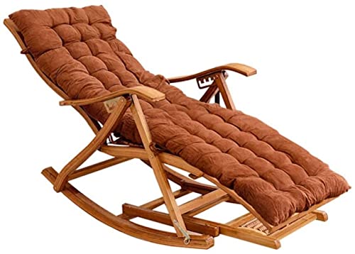 ZYBB Leisure Lounge Chair Bamboo Lazy Folding Chair Home Living Room Outdoor Nap Comfort Single Massage Chair Small Sofa 47×55cm(Size:C)