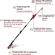 Einhell Professional Cordless Telescopic Hedge Trimmer Without Battery