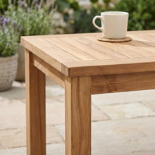 Hives & Honey Pavilion Outdoor Teak Coffee Table, Solid Grade-A Teak Wood, Weather-Resistant Patio Table for Deck, Garden, Poolside