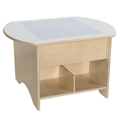 Wood Designs 30" Brilliant Light Table with Storage Natural