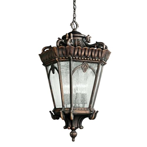 Bailey Street Home 4 Light Outdoor Hanging Pendant Londonderry Finish Clear