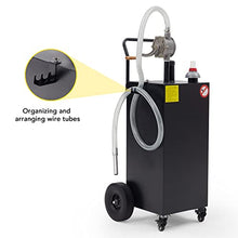 40 gal Gas Caddy with Pump - Portable Fuel Tank Gasoline Storage Tank for Boat, Car,Garden, Lawnmower, ATV