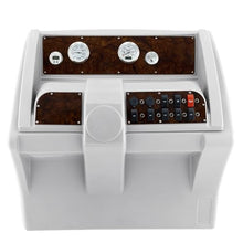 DeckMate Luxury Console with Premium Gauge and Switch Package Burlwood Gray/Blue/Charcoal