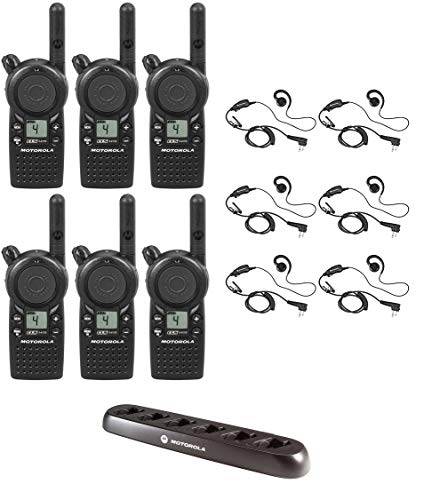 SR-Moto CLS1410 1W 4-Channel Business Radio with C-Shape Headset and Multi Unit Charger