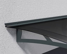 Palram - Canopia Aquila 2050 7' x 3' Door/Window Awning, Gray/Solar Gray