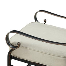 Oakland Living Pair of Black Aluminum Patio Deep Seating Swivel Rocker Club Chairs with Light Grey Cushions