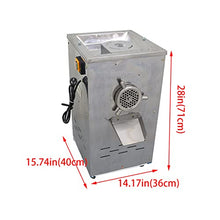 BREVELTION 220V 304 Stainless Steel Electric Meat Grinder Silver