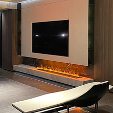 Bedroom Fireplace Fireplace Stainless Steel Recessed Electric Fireplace 3D Touchable Flame Touch Panel and Remote Control Operation Fireplace Heater