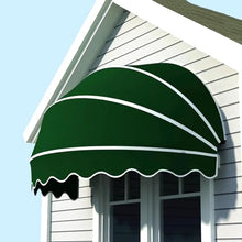NYTFHMS Folding Sunshade Canopy, Uv Protection Awning for Doors & Windows, 47In Green Patio Umbrella, Weather-Resistant Balcony Shade, Stylish Dome Design for Outdoor Use