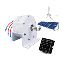 AISINILALAO 24v, 14000W 3 Phase Permanent Alternator Wind Power Generator Kit for Home, 12V 24V 48V 220V Permanent Magnet Electric Motor Generator(with Base)