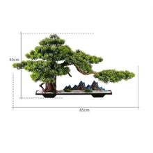 YXIANG56Q Fake Plants Zen Ornaments Simulation Tree Bonsai Entryway Living Room Fake Pine Tree Indoor Green Plants Decorative Landscaping Bonsai Tree