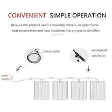 DRemdo 10x20 Inch Non-Slip Rubber Heated Snow Melting Mat