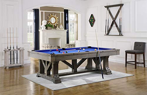 Playcraft Cross Creek 8' Slate Pool Table Pewter