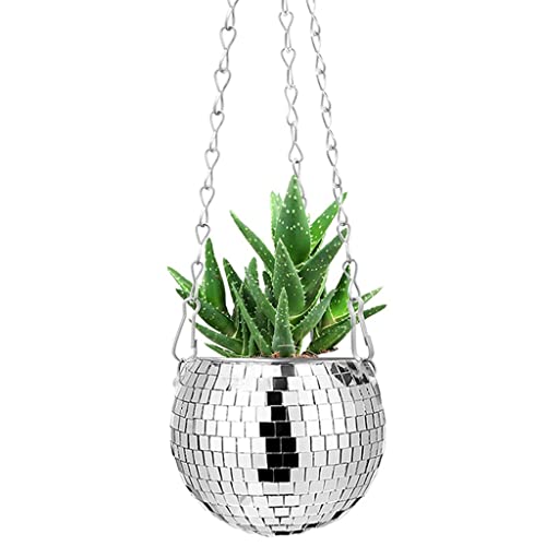 Round Ball Hanging Basket Flowerpot Balcony Garden Desktop Indoor Decor