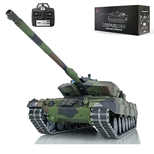 TOUCAN RC HOBBY Henglong 1/16 Leopard2A6 RC Tank Metal Tracks