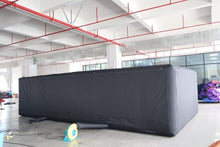 Bookishbunny Large Black Inflatable Maze Labyrinth for Halloween 26x13x6.5ft