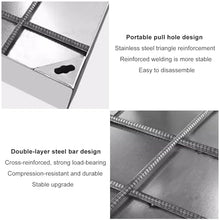 1pc Recessed Stainless Steel Manhole Cover and Frame - for Garden, Pavement, Grass,Block Paving(500x500x50mm)