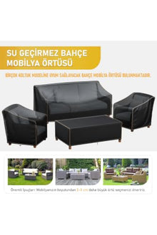 Outdoor Patio Chair Cover, Single Seat water-resistant Heavy Duty 420D Oxford Fabric, UV Stabilized, Windproof with Straps and Drawstring, Fits Most Single Chairs, 30x30x35 inches, Black