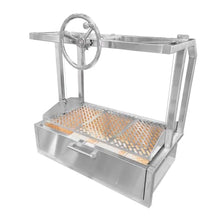 Turbo 39" Built-In Santa Maria Charcoal Grill - 39SANTAMARIA