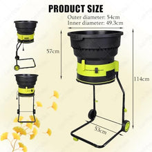 LwiftGal Electric Leaf Mulcher Compost Shredder, Garden Leaf Crusher with Wheels and Storage Bag,8000 RPM Electric Chipper,for Yard Cleanup, Composting Standardconfiguration