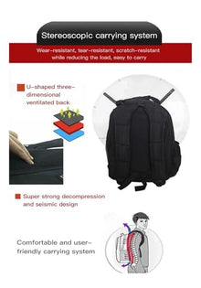 YHMMYSHX 3D Holographic Projection Advertising Machine Naked Eye No Screen Display Fan Special Protective Cover Outdoor Backpack Easy to Change Video(56cm- Backpack)