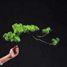 HCZKIUJ Bonsai Entrance Simulation Welcome Pine with Decorations Ornaments Home Living Room Plant