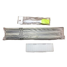 NYTFHMS 50 Pcs Skewers for Grilling, Stainless Steel Skewer Sticks, Flat Anti-Slip and Wear-Resistant, Reusable BBQ Accessories,Size_name-1000
