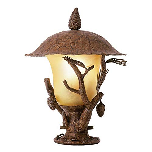 Kalco Three Light Outdoor Post Head Lantern Ponderosa Finish