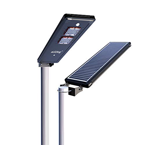 eLEDing Solar Power AI-Smart 3200 Lumens Cree LED Light w/ 13FT Detachable Poles