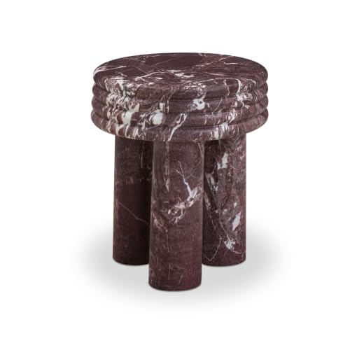TOV Furniture Delta in Red Levanto Indoor/Outdoor Side Table