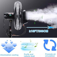 DMVWJR Misting Fan - Portable Floor Fan - Oscillating Tower Fan - 3 Cooling Speeds - Industrial Mister Fan - Cooling Fan For Camping Patio Warehouse Bedroom(25.59 in)