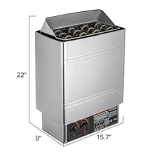 POGHDBXA Sauna Accessories, Heater, 2/3/6/9KW Sauna, Internal/External Controller, Electric Stove, Heating Oven, Dry Room Equipment Powerful Heat(6kw)