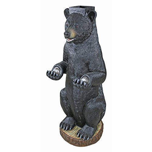 Design Toscano Postal Bear Mail Post Sleeve Statue 16.5"Wx16.5"Dx43"H 30 lbs