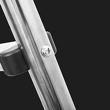 Swimming Pool Ladder Stainless Steel Swimming Pool Handrail with 2 Anti-Slip Pedal Thickness 1.2mm for 70-90cm Pool/Silver / 1300x500x180mm (Silver 1300x500x180mm)