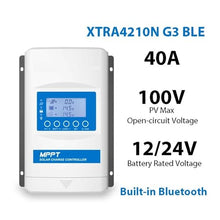 SHIHUANI 40A MPPT Built in Solar Charge Controller 12/24V Battery Auto Identify BLE Max PV 100V(ONLY Controller)