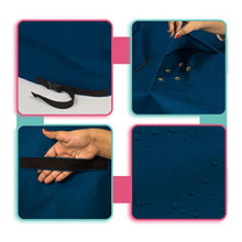 Covers & All Sofa Covers, 12 Oz Waterproof L Shape Sectional Couch Cover, Tear & UV Resistant Furniture Protector with Handles & Air Pockets (Right Side Sofa, 90" x 120" x 33" x 35", Blue)