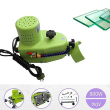 Vdniduir 800W Portable Small Glass Edger, Electric Glass Edging Machine,Straight Round Bevel Polish Machine, for Plane, Curve