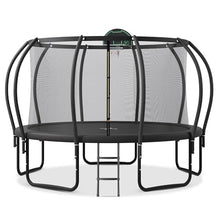Merax 12FT Outdoor Trampoline with Basketball Hoop & Enclosure Net