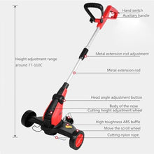 JOMRTS 650W Corded Electric Lawnmower Telescopic Pole Small Household New Lawn Mower 220 Volt Three Round School Factory Lawn Mower A