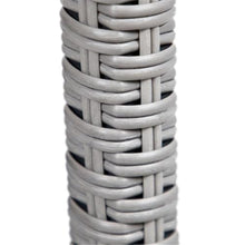 Afuera Living Outdoor Bar Height Dining Stools Set of 6, Stainless Steel Construction, Gray Finish, 20.25" W x 18" D x 41.75" H, Stackable Design, Aluminum and PE Wicker, UV Protected, Patio Seating
